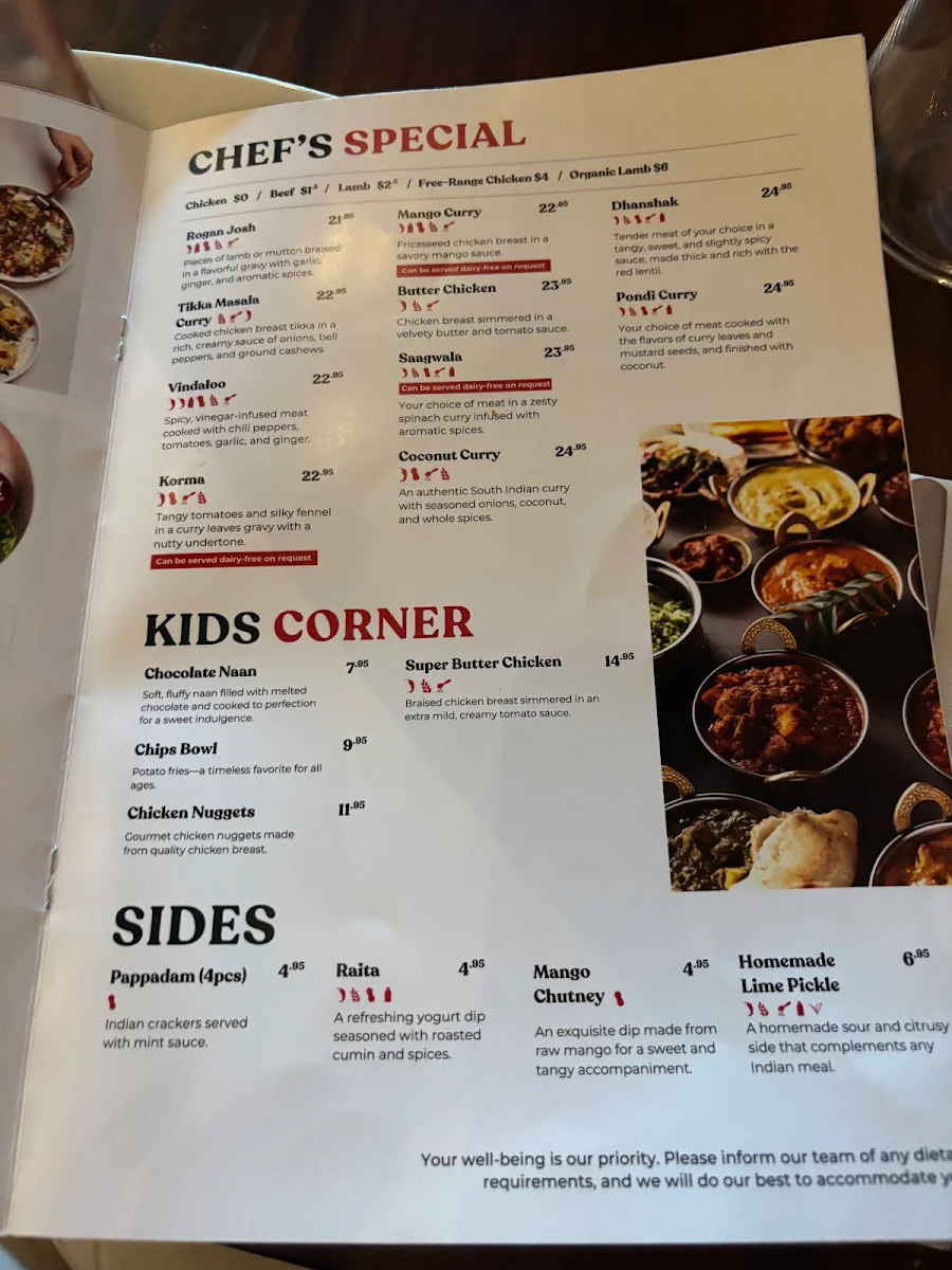 Menu, It's Mirchi Healthy Indian