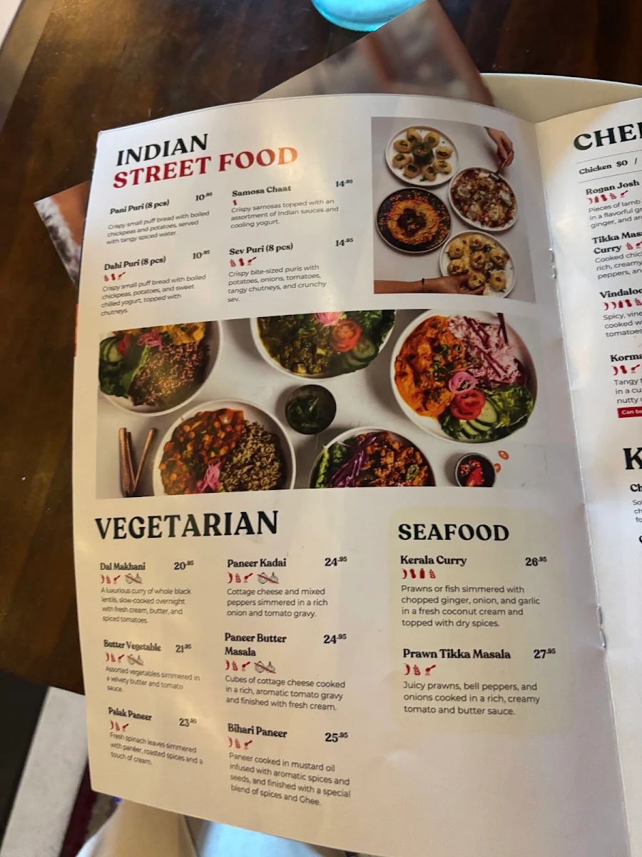 Menu, It's Mirchi Healthy Indian