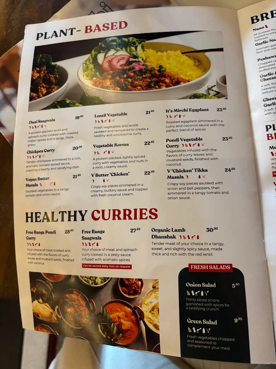 Menu, It's Mirchi Healthy Indian
