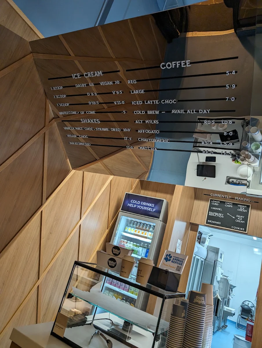 Menu, Wallace & Wood Ice Cream Coffee Matcha