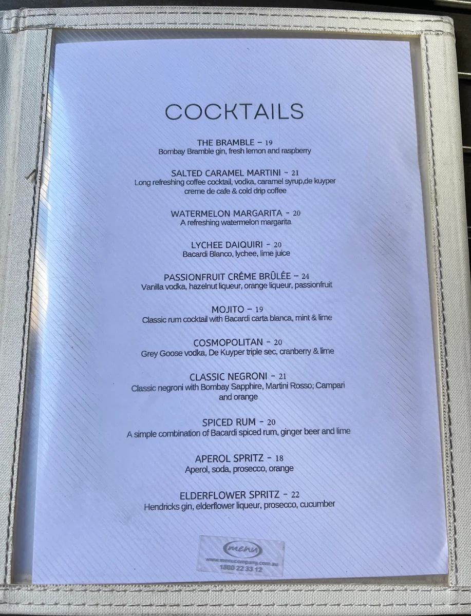Menu, Janus Bar