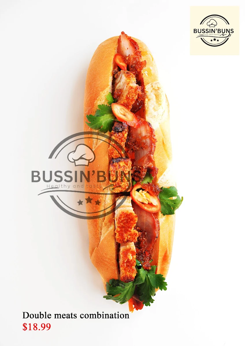 Menu, BUSSIN’BUNS