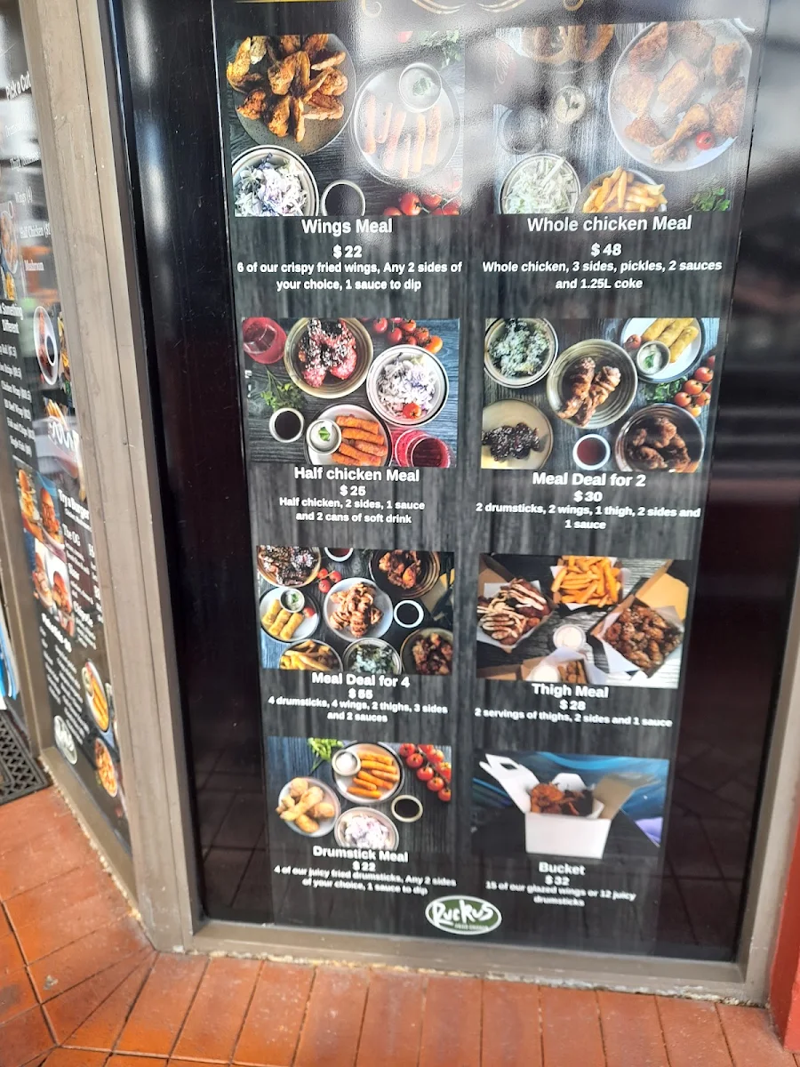 Menu, Ruckus Fried Chicken