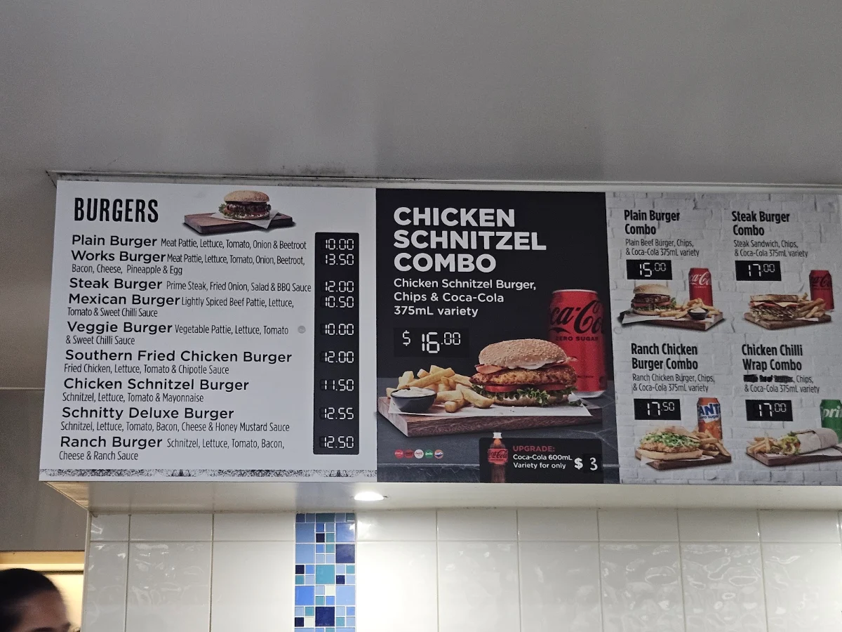 Menu, Old Punt Road Cafe