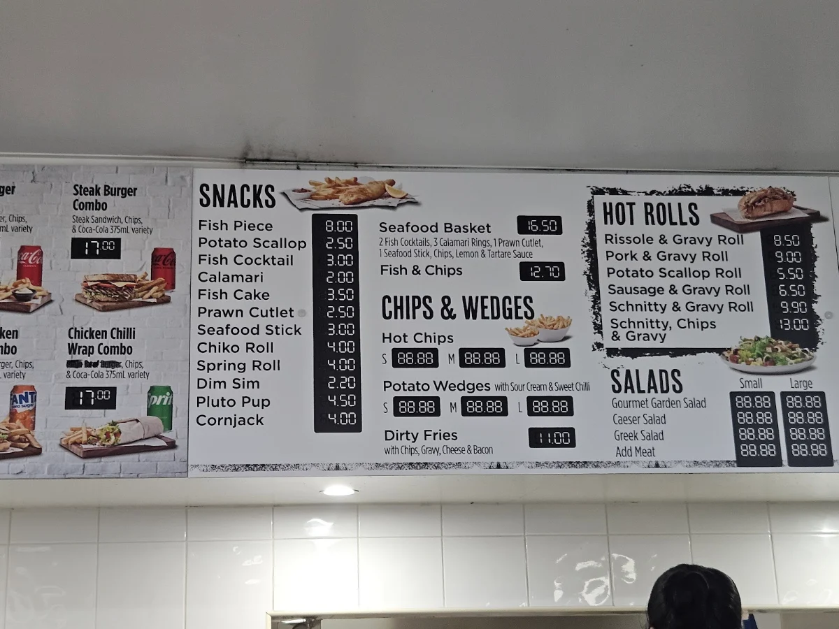 Menu, Old Punt Road Cafe