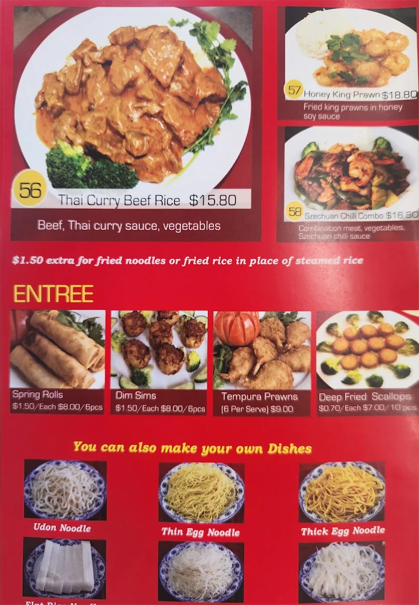 Menu, Magic Noodle