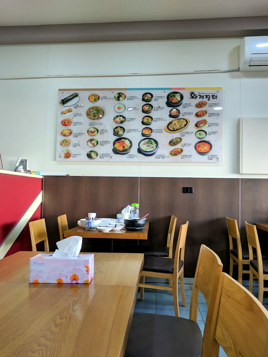 Menu, Hwagae Eastwood