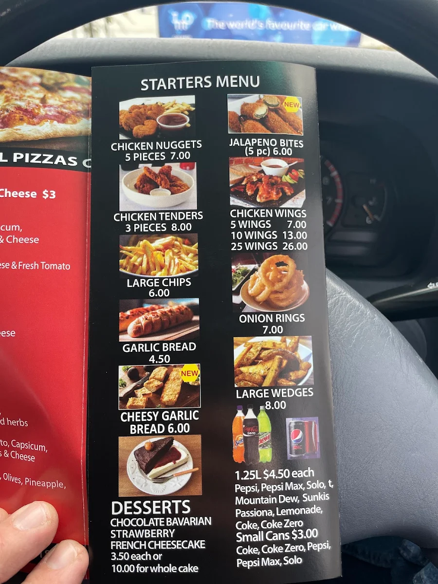 Menu, The Pizza Box Banksia Grove