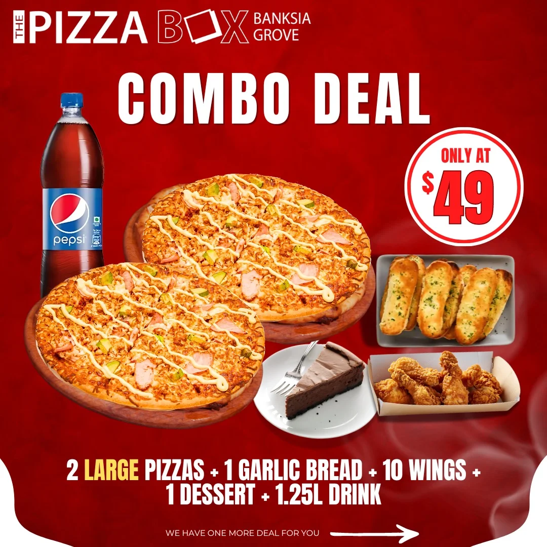 Menu, The Pizza Box Banksia Grove