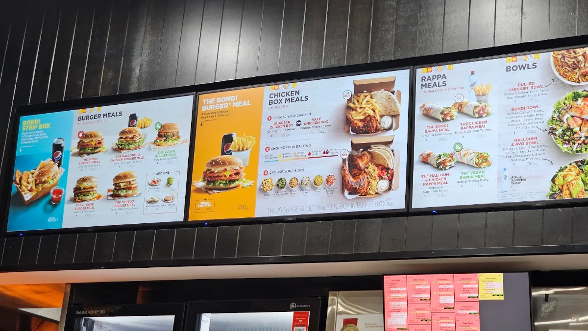Menu, Oporto Bass Hill