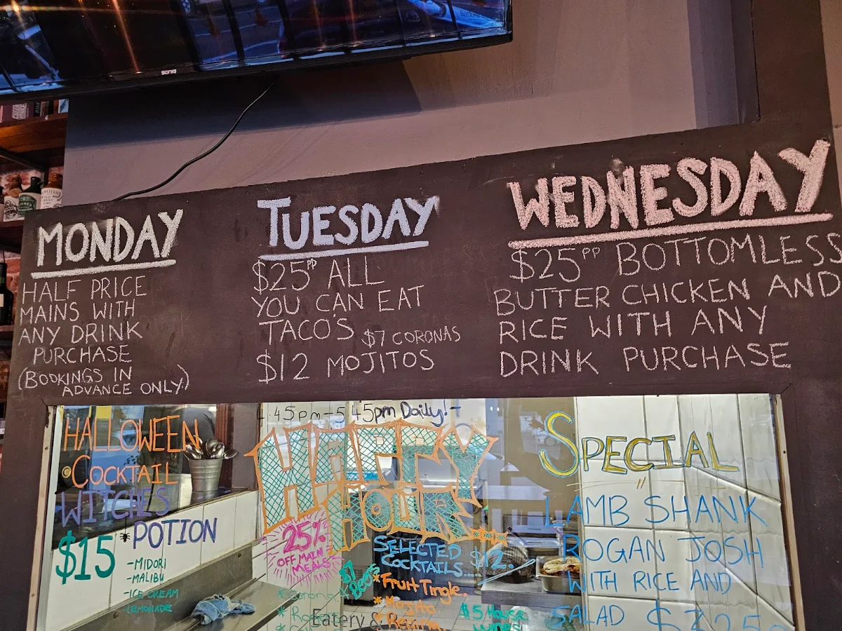 Menu, Funkee Monkee Eatery & Bar