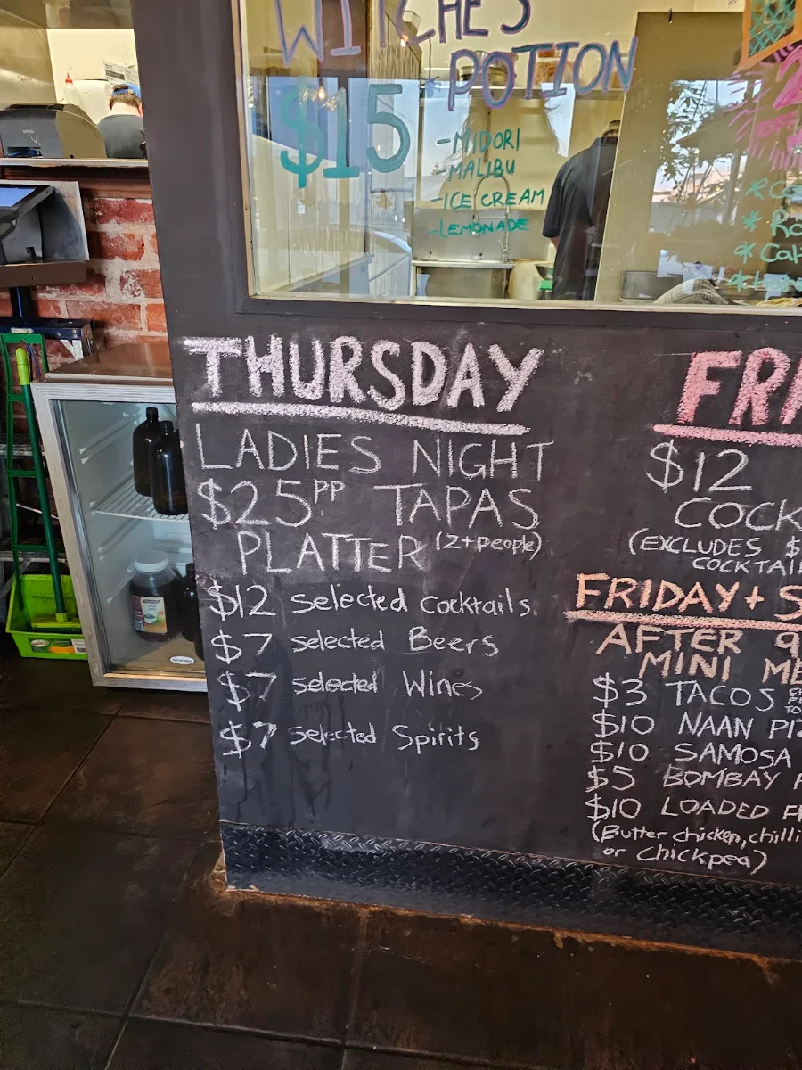 Menu, Funkee Monkee Eatery & Bar
