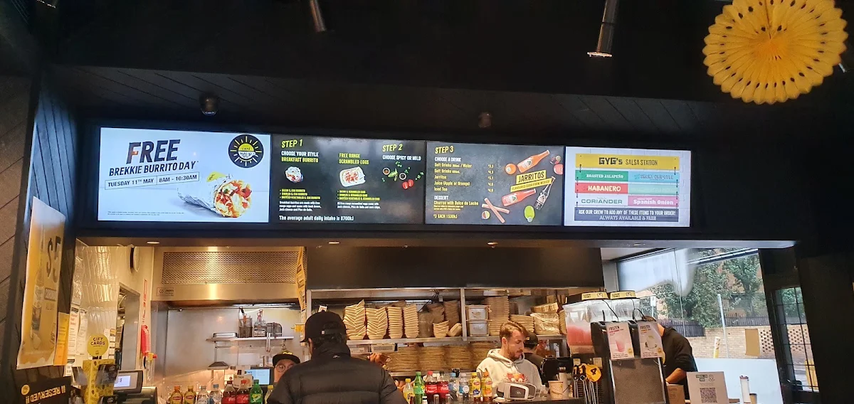 Menu, Guzman y Gomez - South Yarra - Toorak Rd