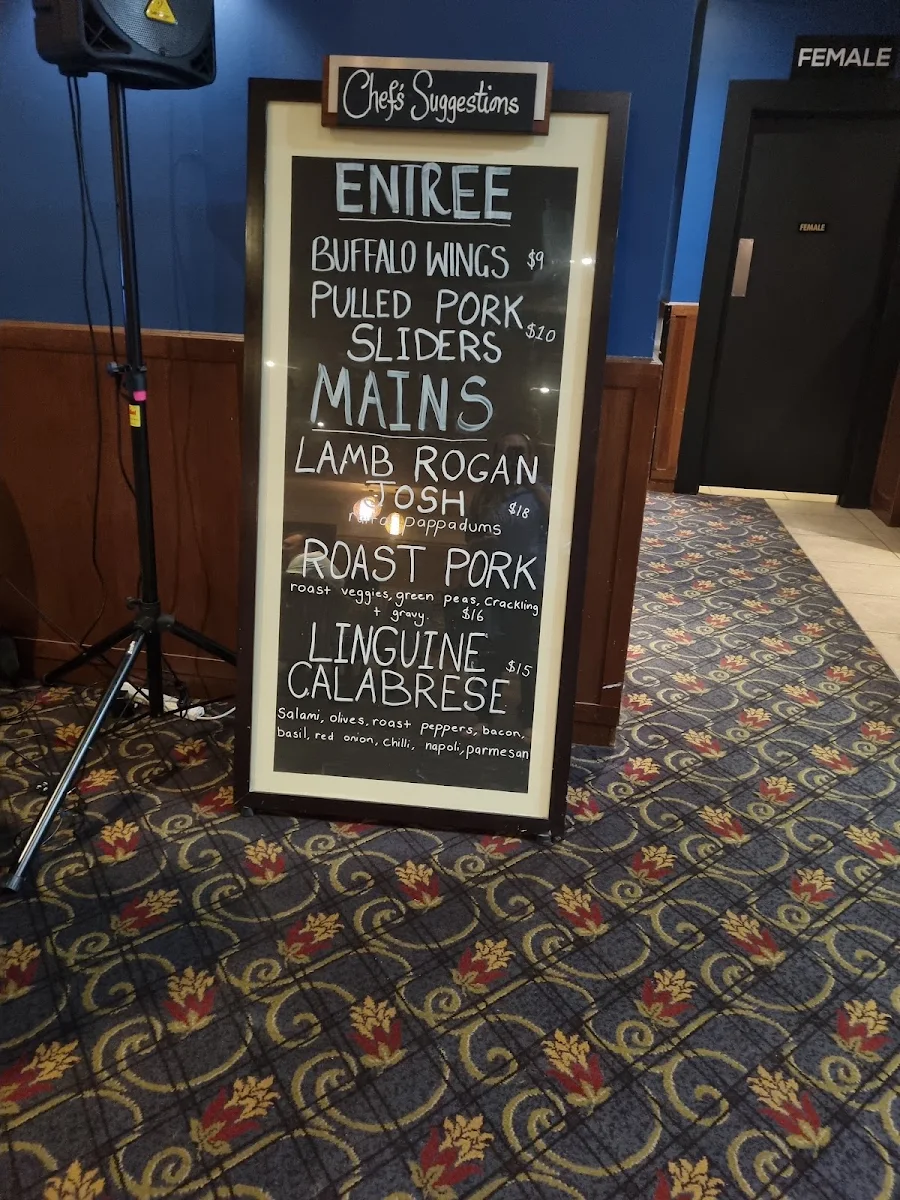 Menu, The Croxton