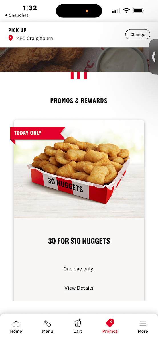 Menu, KFC Roxburgh Park
