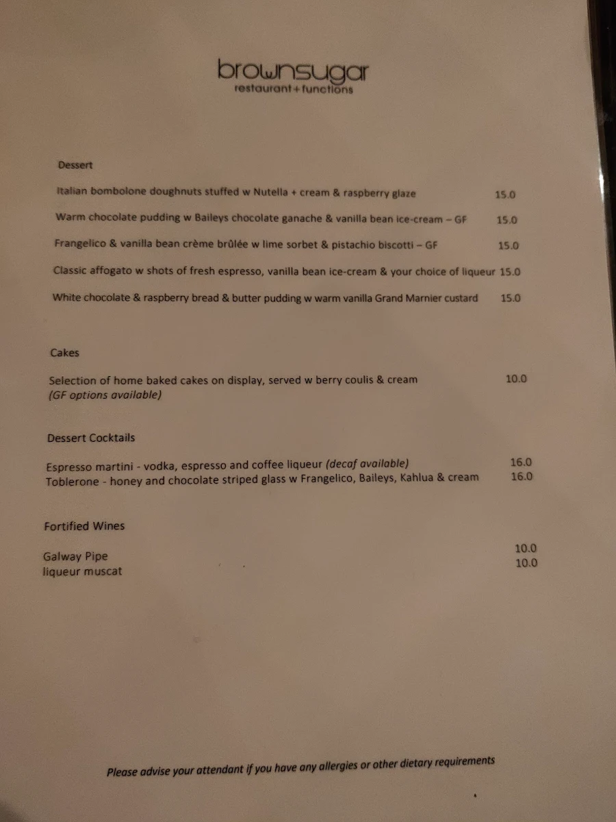 Menu, Lim's Kitchen