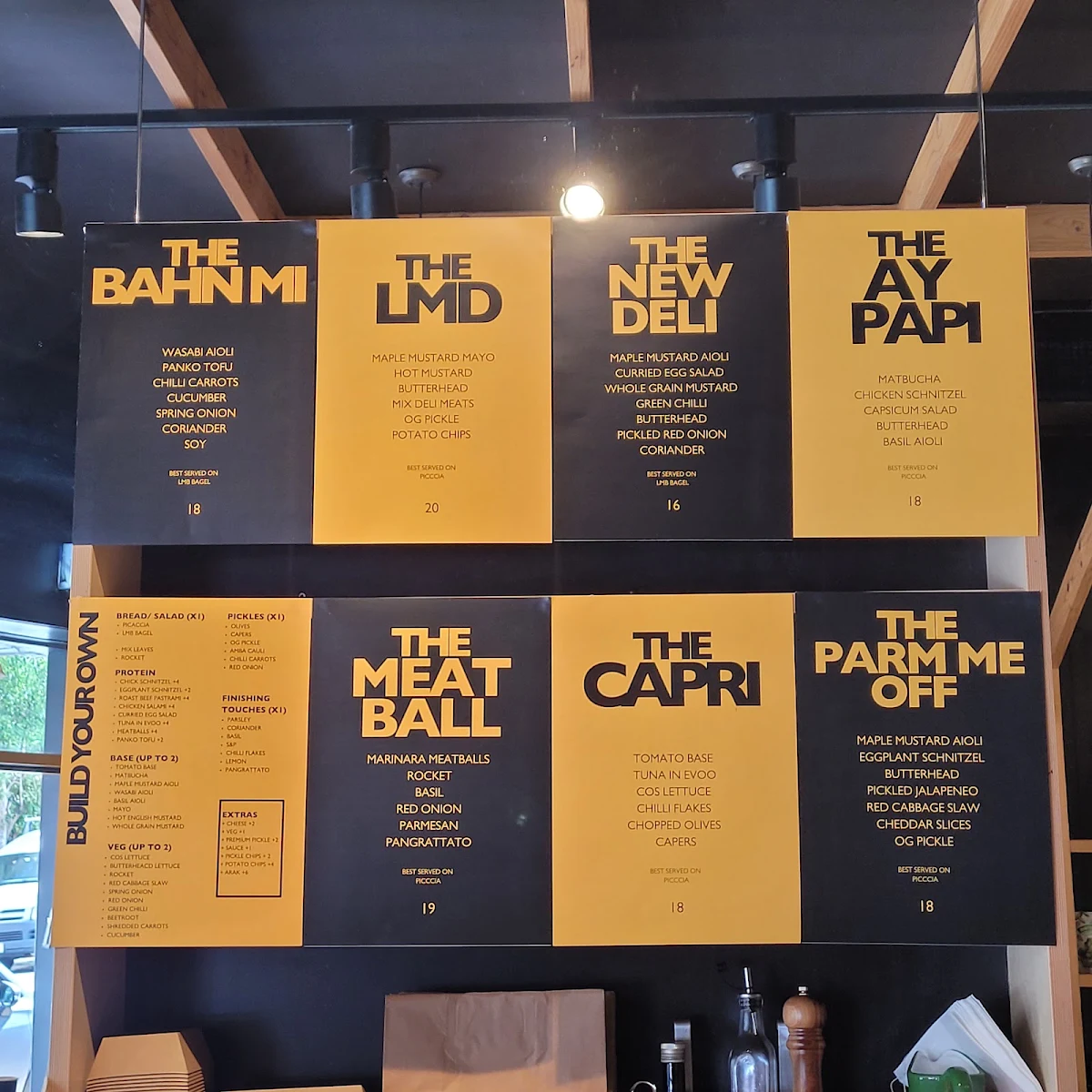 Menu, Mix Deli
