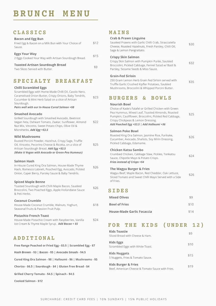 Menu, Abattoir Blues