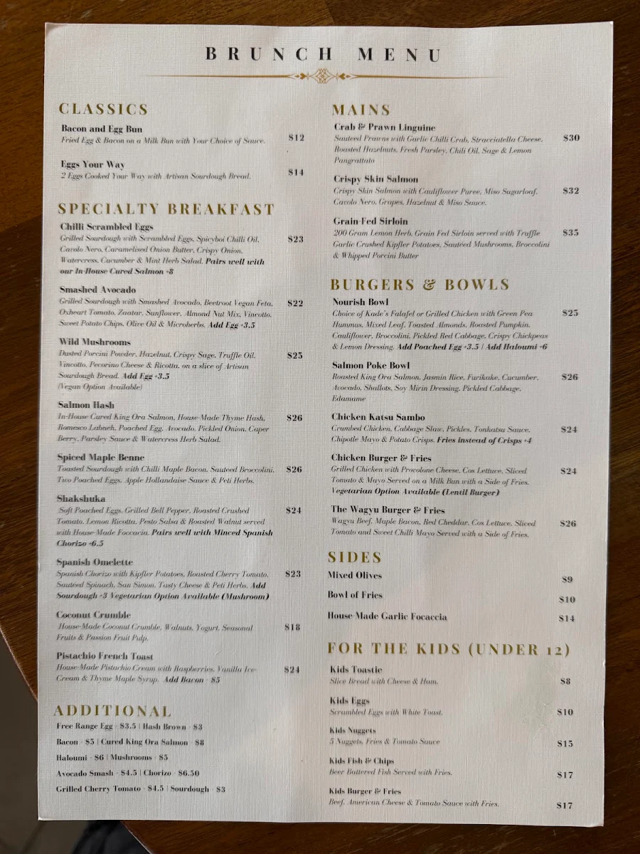 Menu, Abattoir Blues
