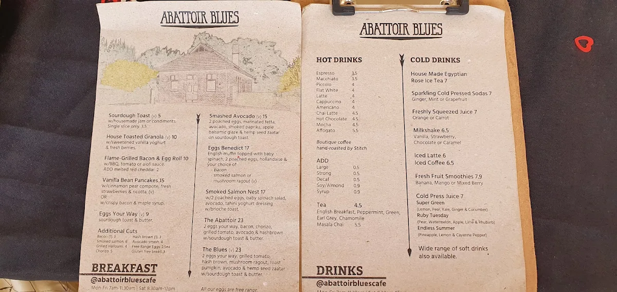 Menu, Abattoir Blues