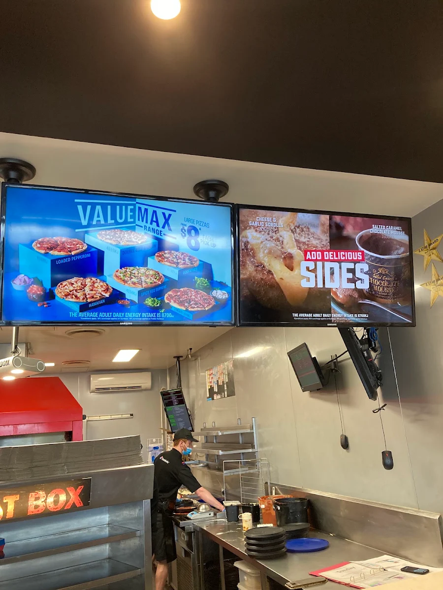 Menu, Domino's Pizza North Caboolture