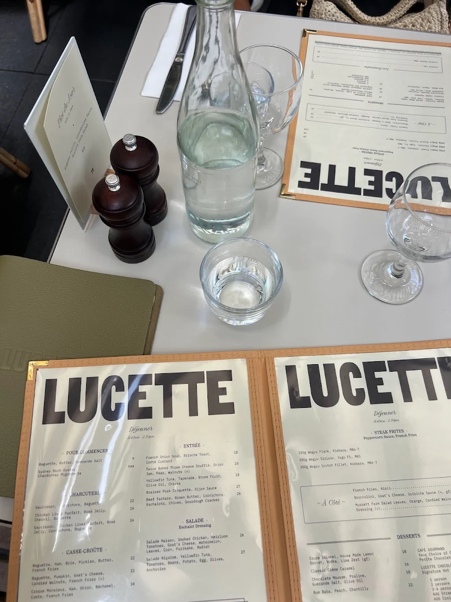 Menu, Lucette