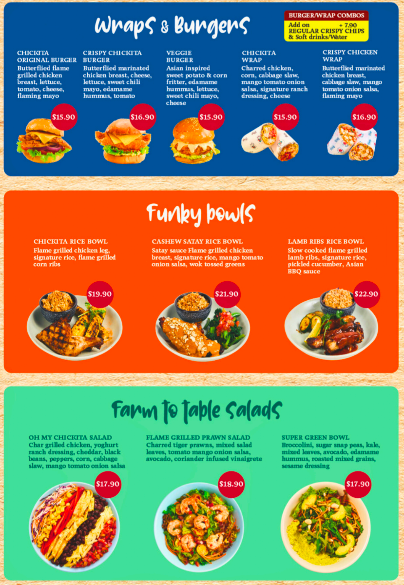 Menu, Chickita - Flame Grilled Chicken (Clyde North)