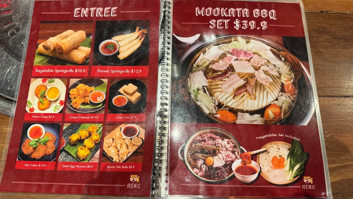 Menu, Heng