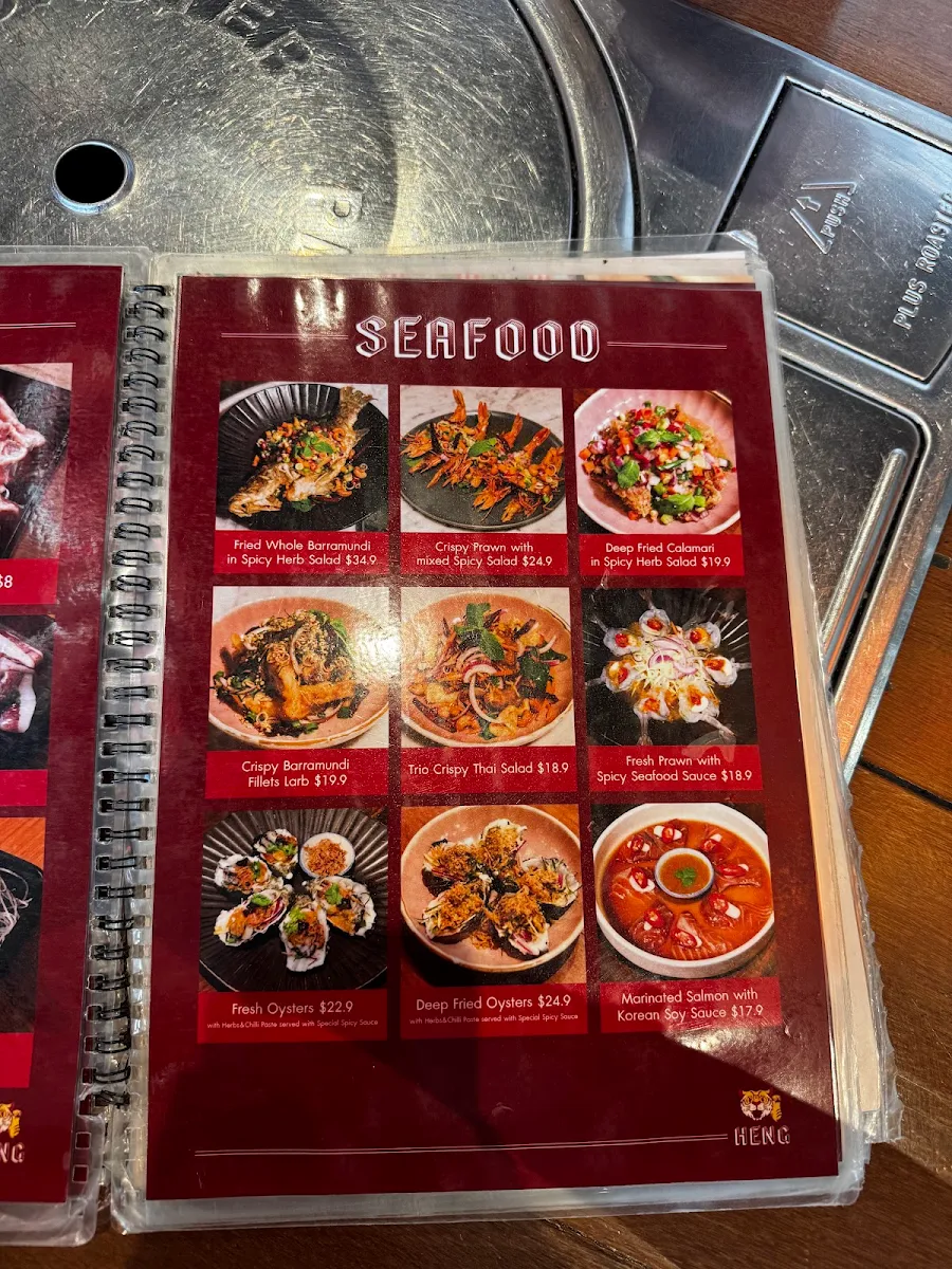 Menu, Heng