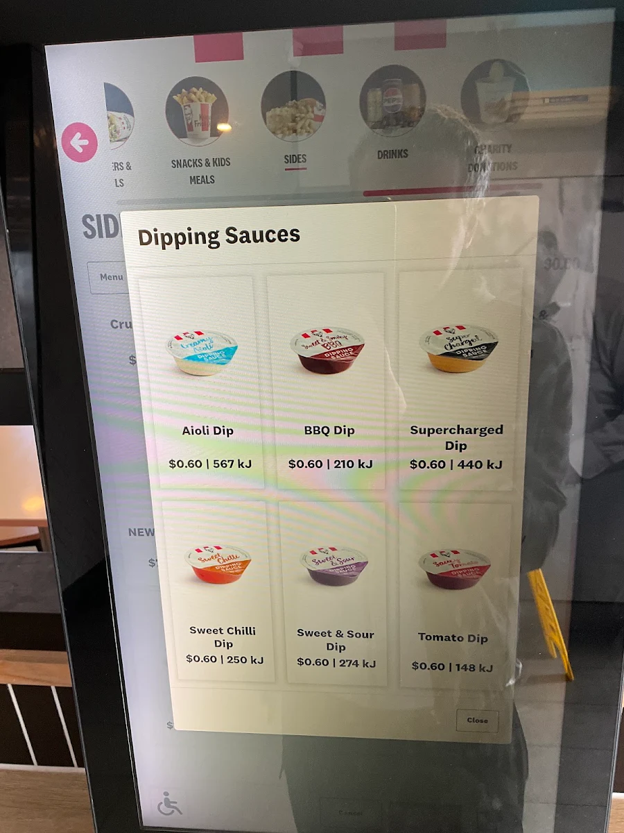 Menu, KFC Rowville