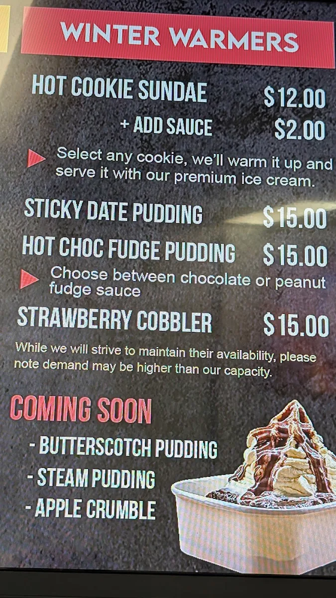 Menu, Hoops & Cookies