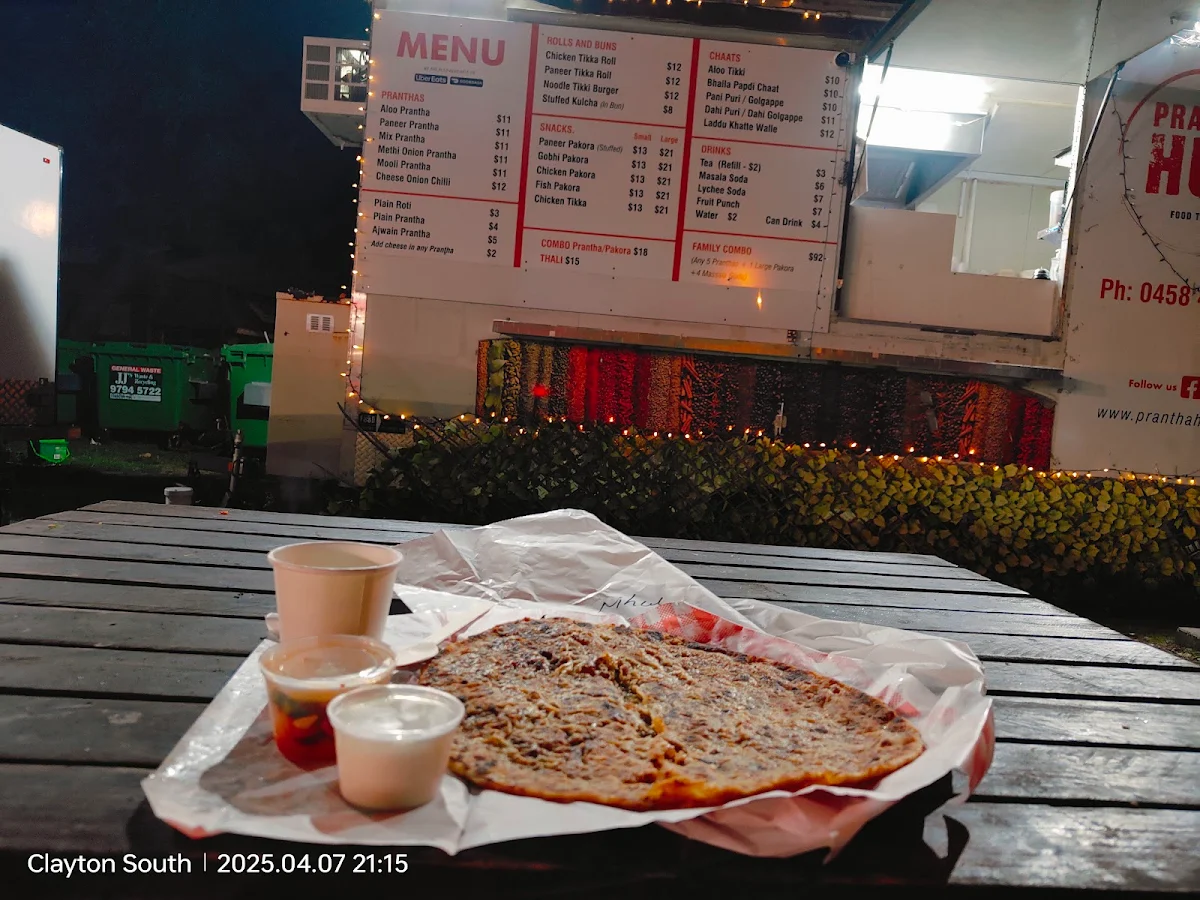 Menu, Prantha Hut