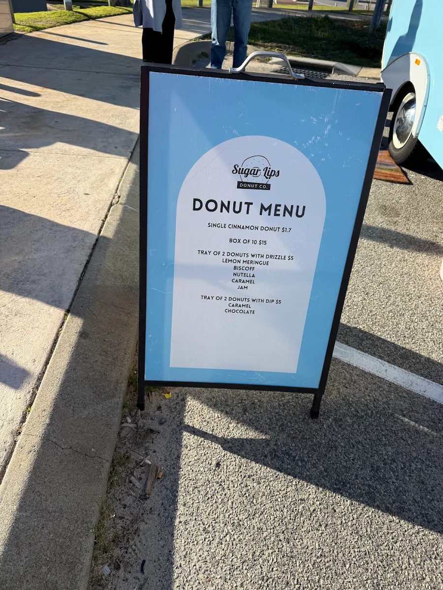 Menu, Sugar Lips Donut Co.
