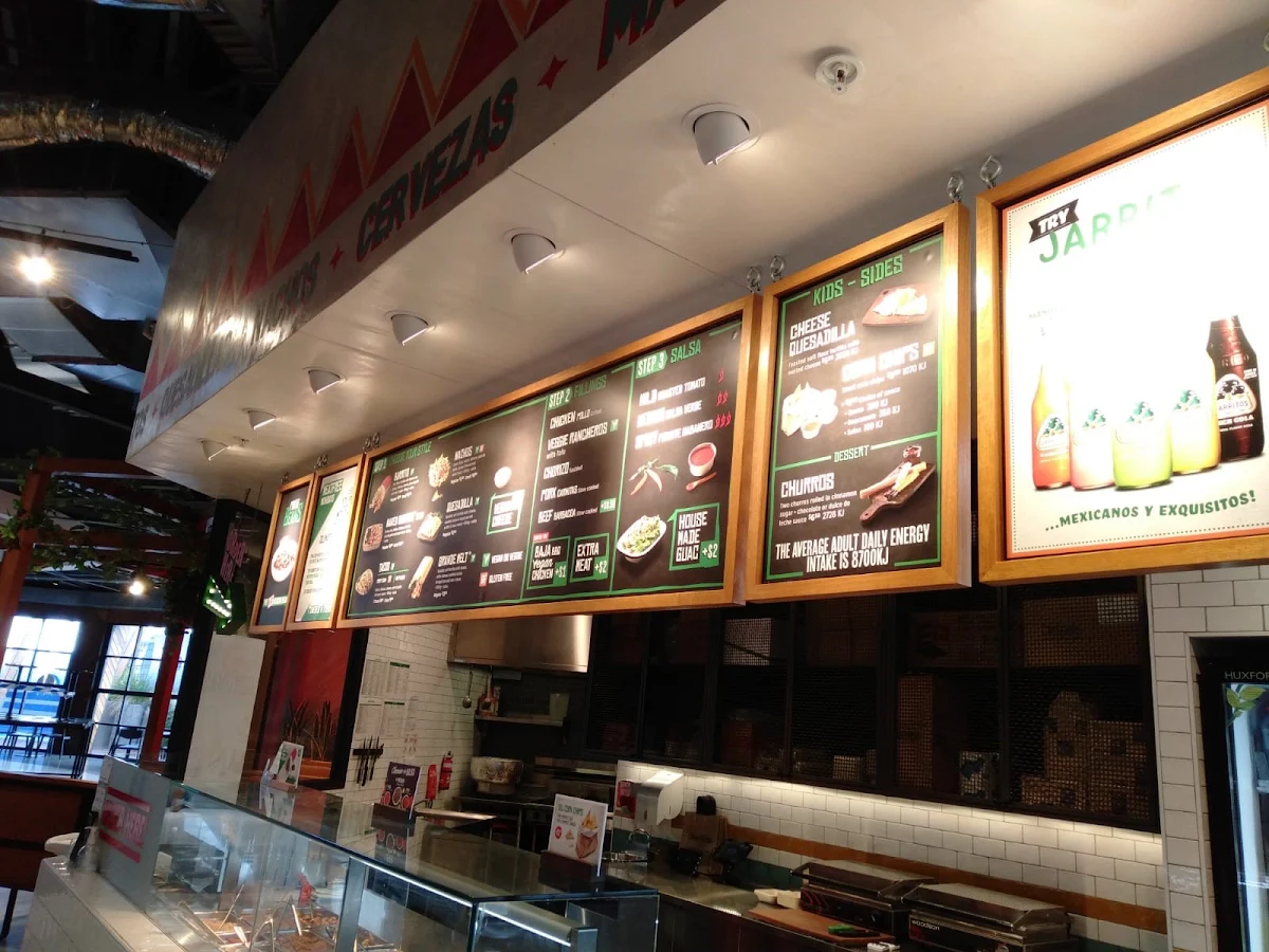 Menu, Mad Mex DFO Perth