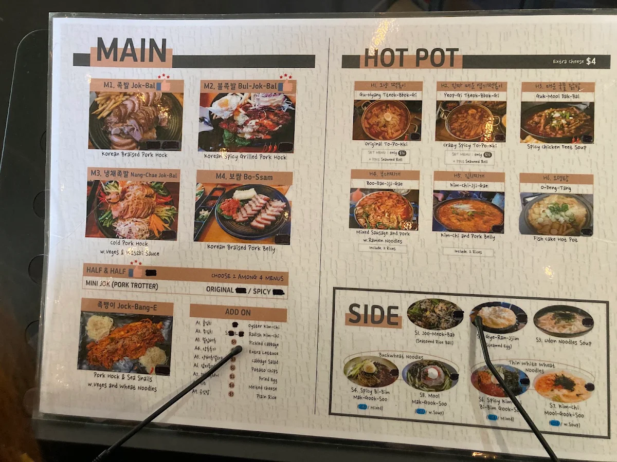 Menu, NANGAM