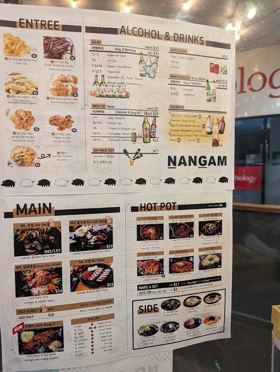 Menu, NANGAM