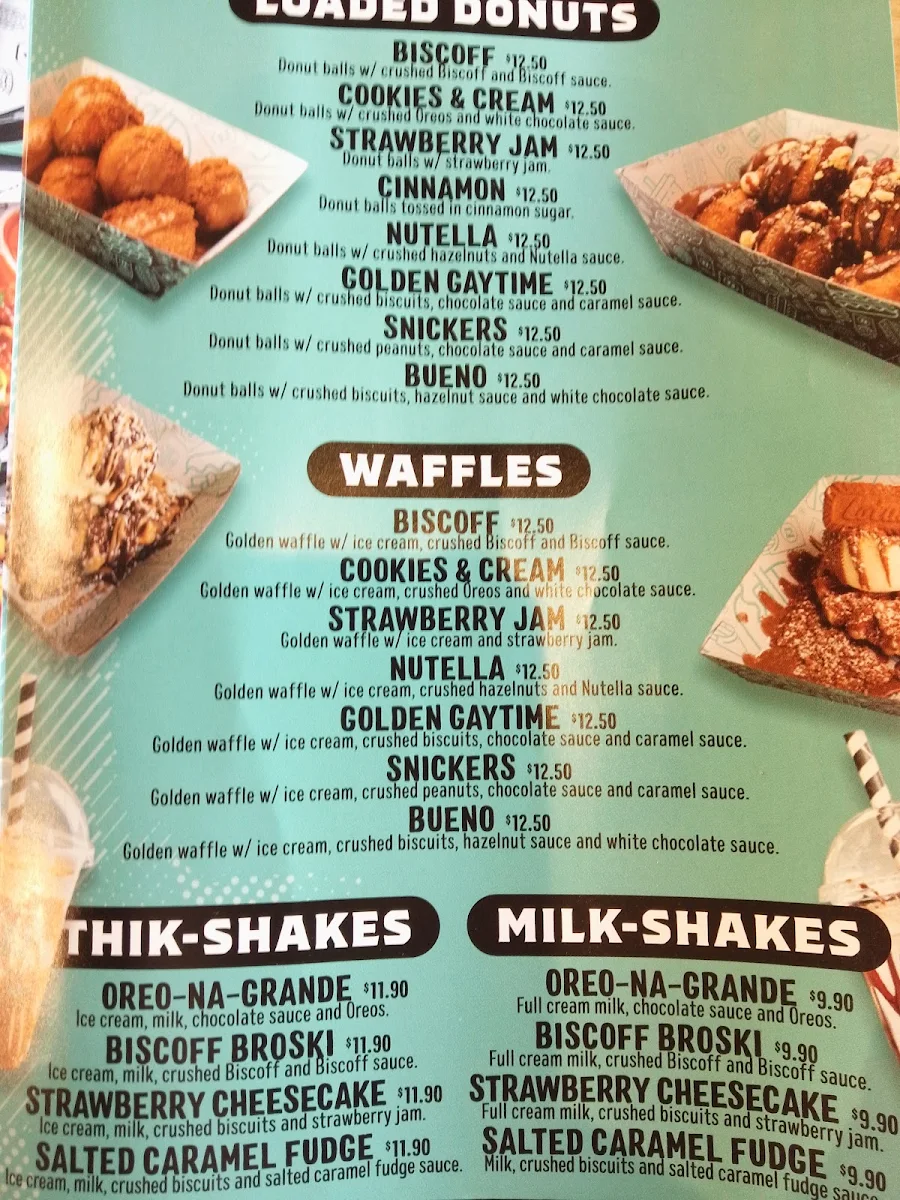Menu, FAT JAK'S / GET CLUCK'D ALTONA NORTH
