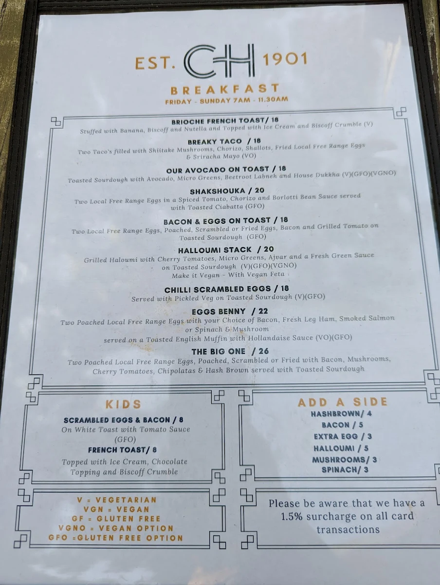 Menu, Skull and Swallow