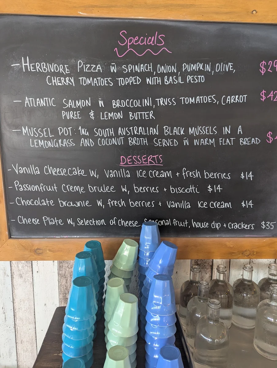 Menu, Margarita Daze
