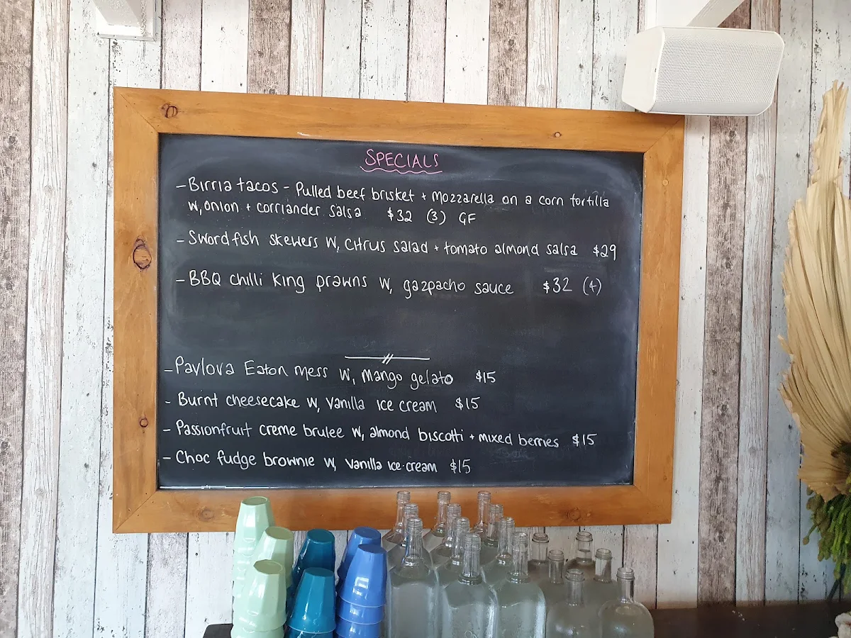 Menu, Margarita Daze