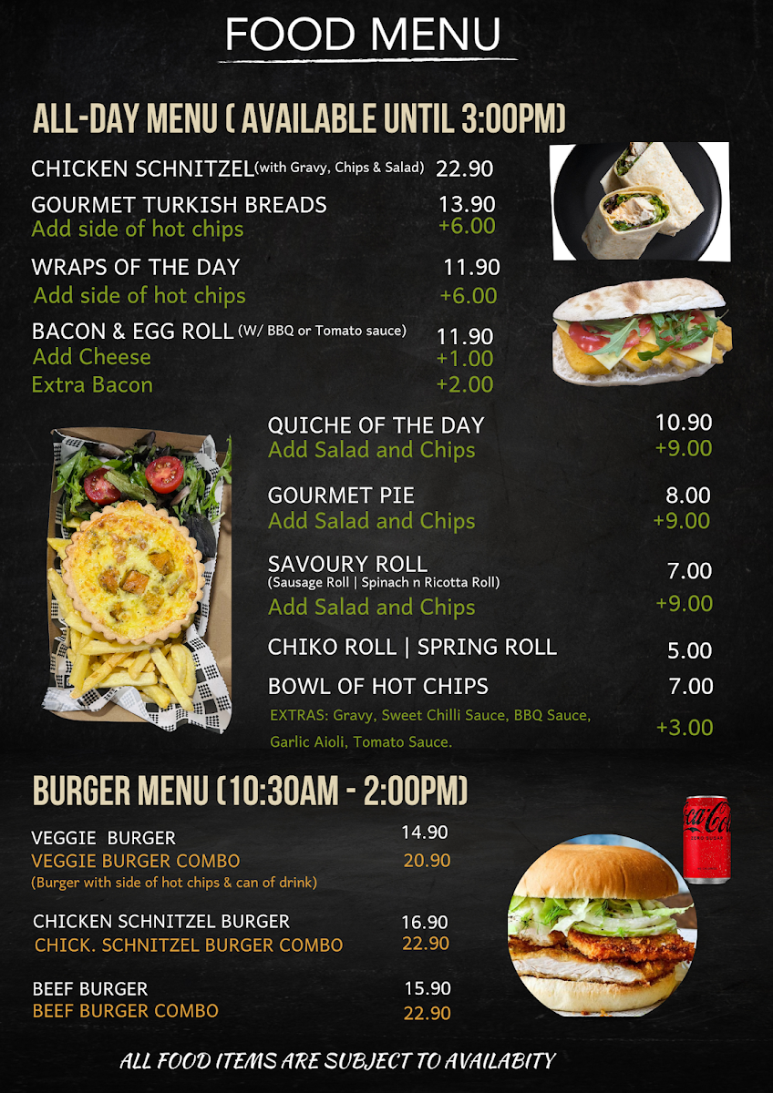 Menu, 6SensesCoffee - Lingard