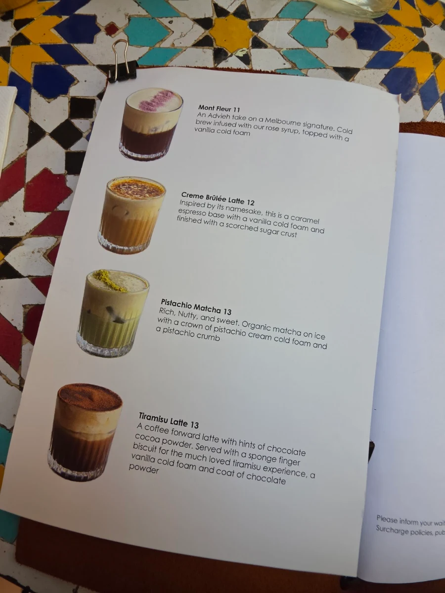 Menu, Advieh