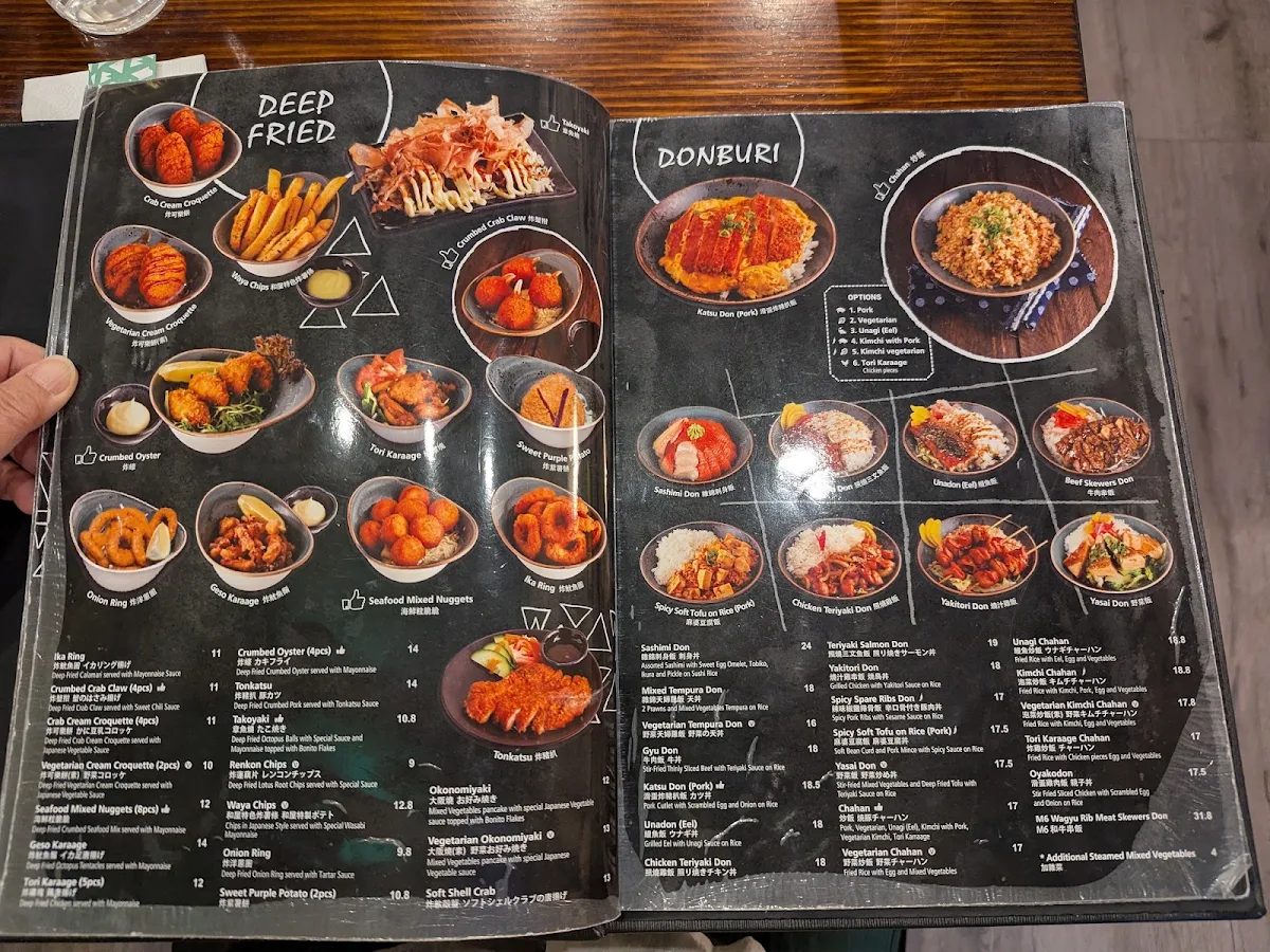 Menu, Waya Japanese