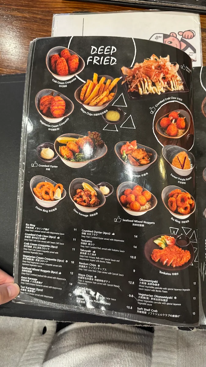 Menu, Waya Japanese