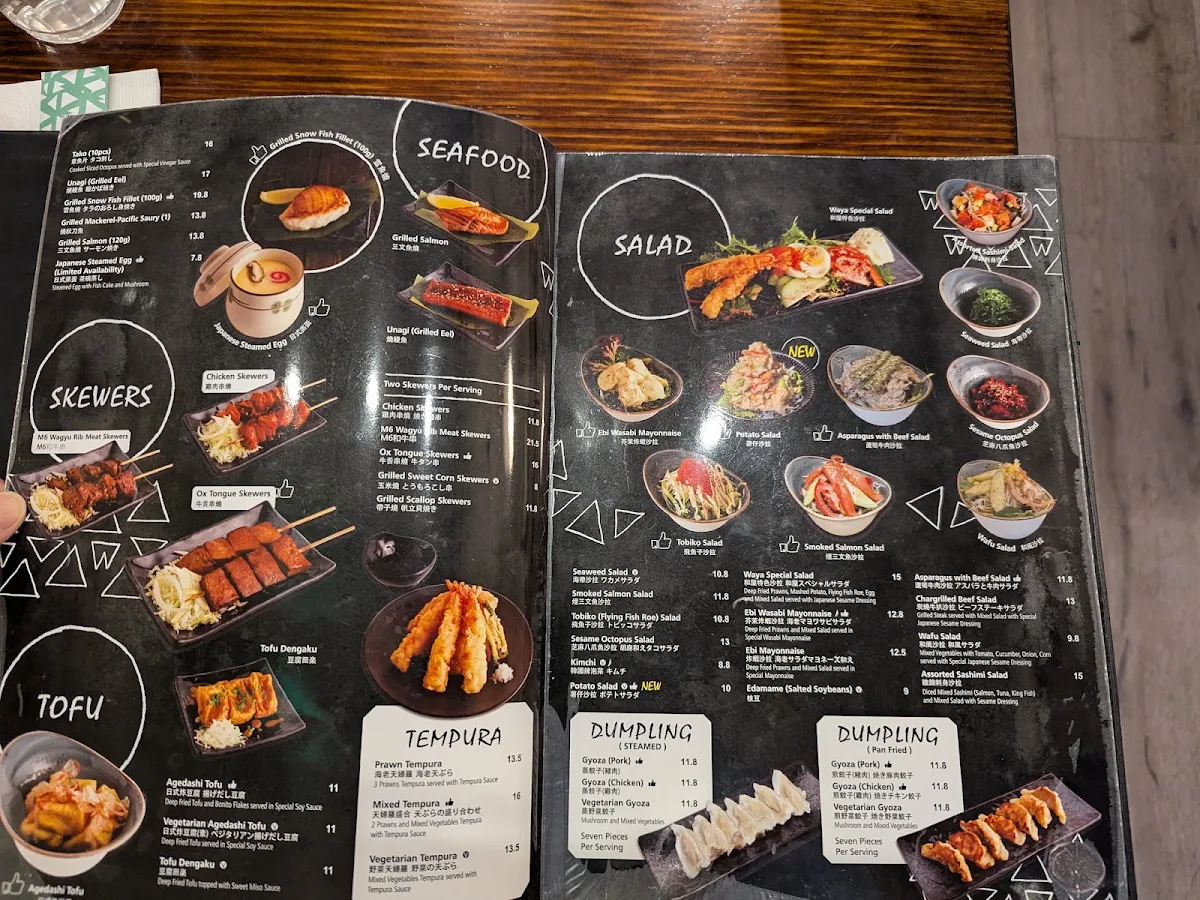 Menu, Waya Japanese