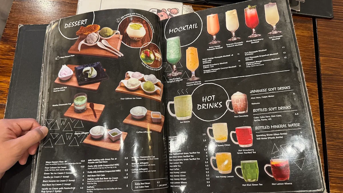 Menu, Waya Japanese
