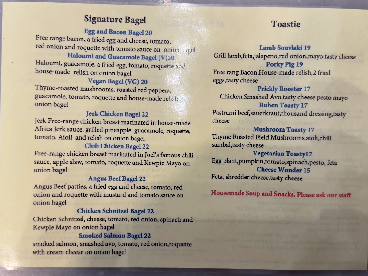 Menu, Prickly Pear