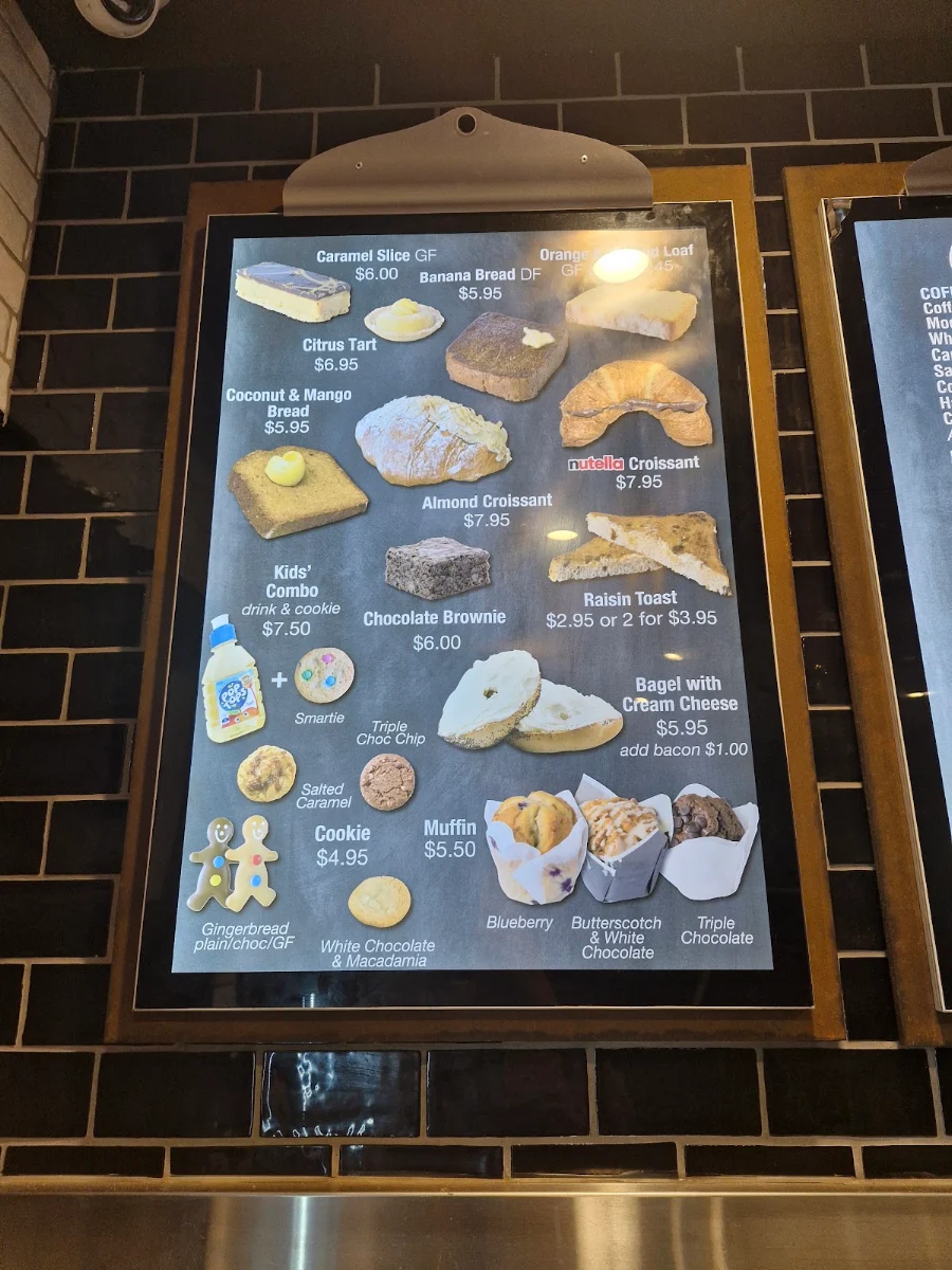 Menu, Hammerich's Coffee Everton Hills