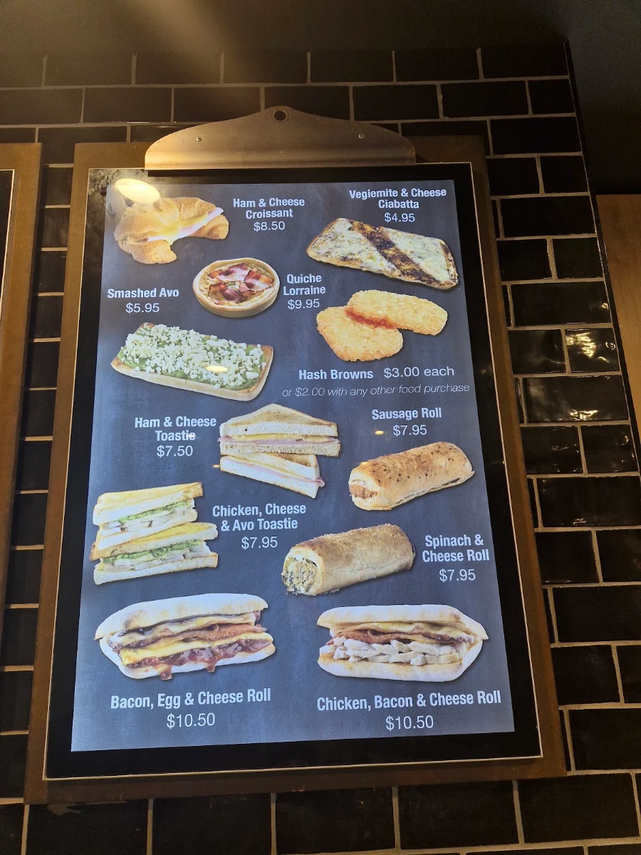 Menu, Hammerich's Coffee Everton Hills