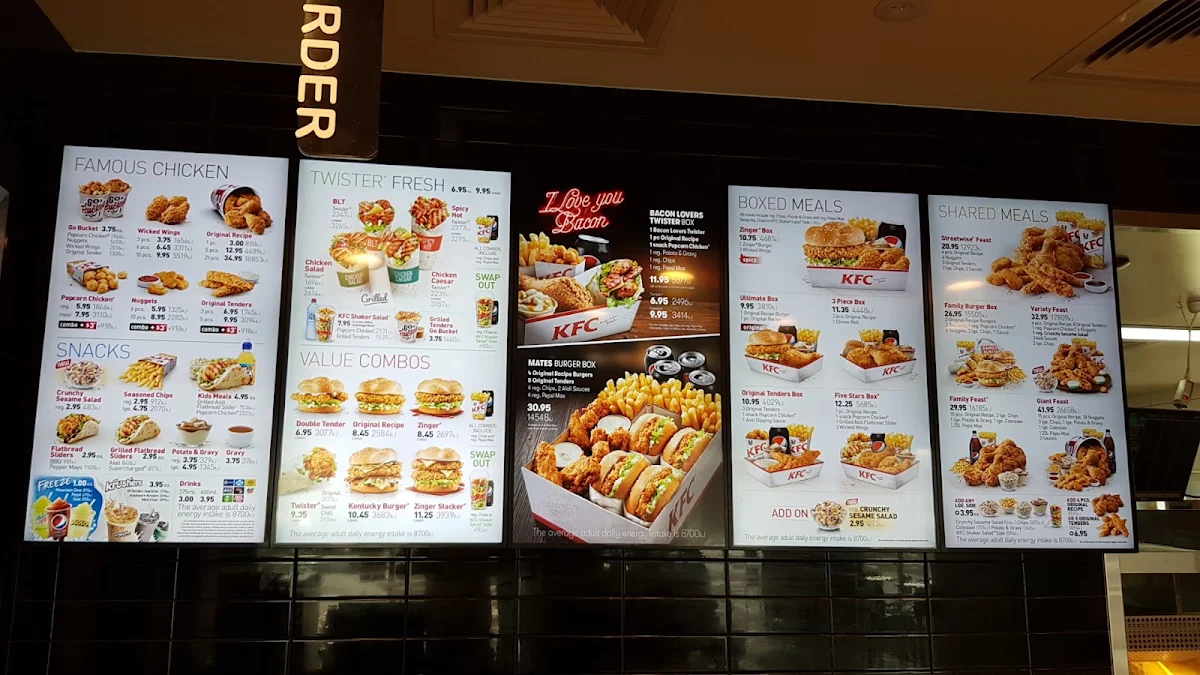 Menu, KFC Truganina
